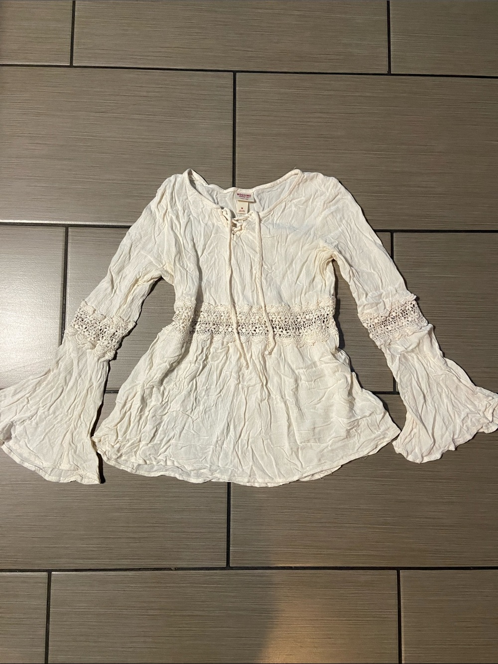 Off white Mossimo boho peasant blouse top